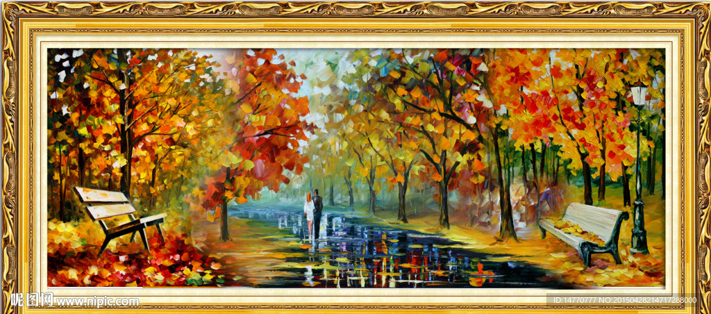 油画风景 水彩画