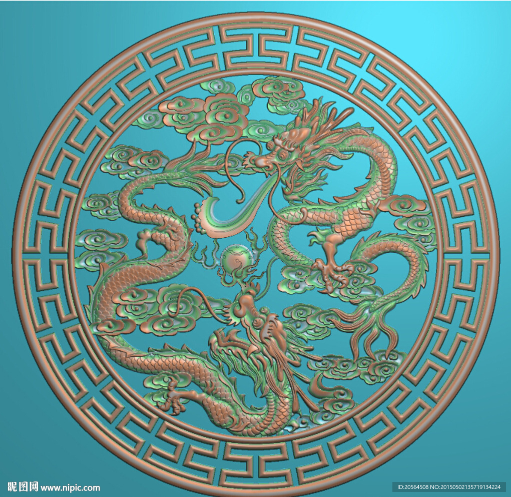 精品双龙戏珠