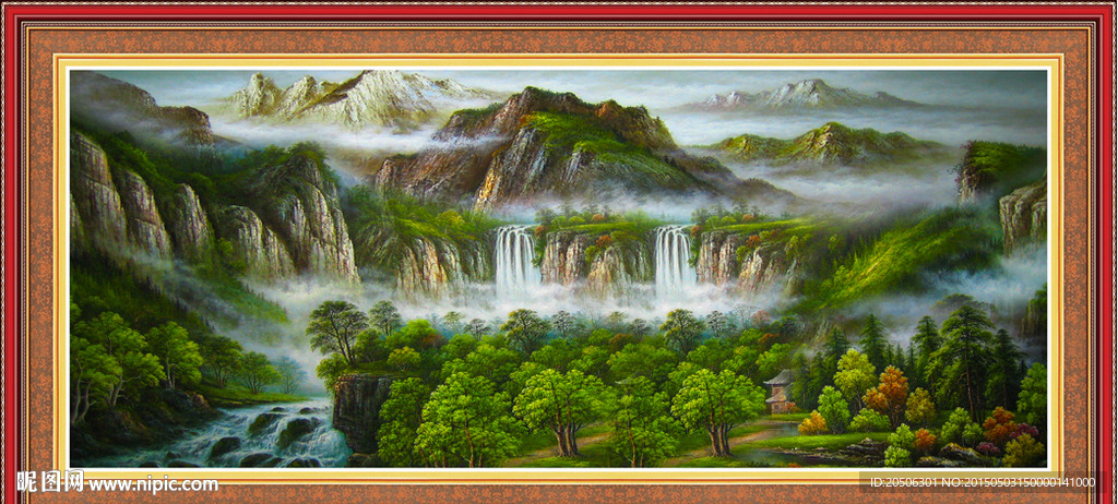 山水油画