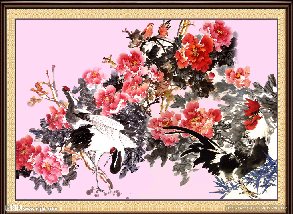 国画牡丹