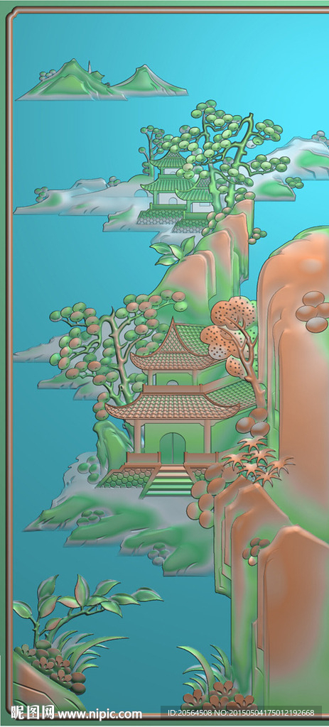 山水精雕图