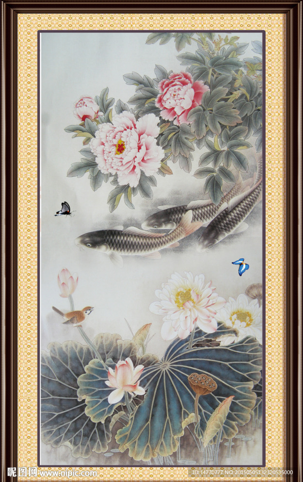 水墨荷花图