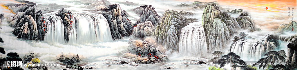 国画山水画
