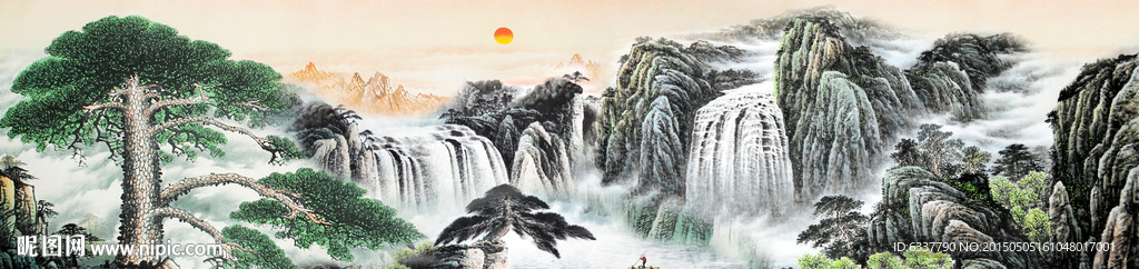 国画山水画