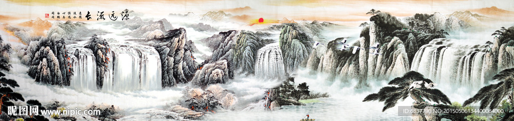国画山水画