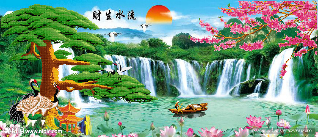 钻石画 十字绣 源文件