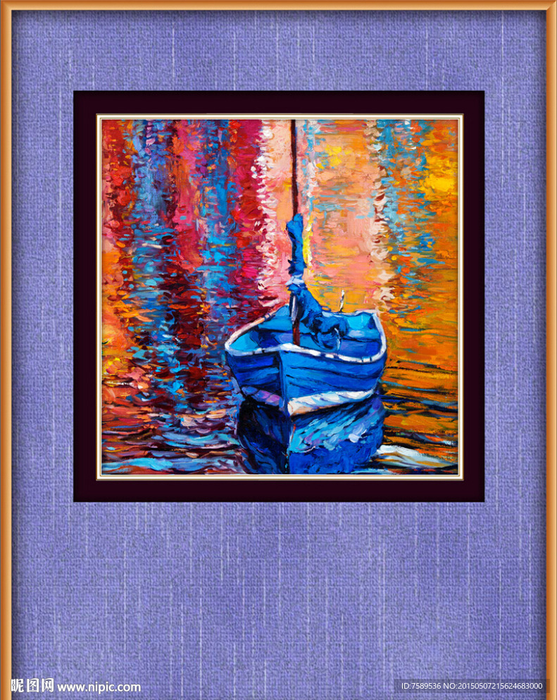 抽象欧式色彩油画