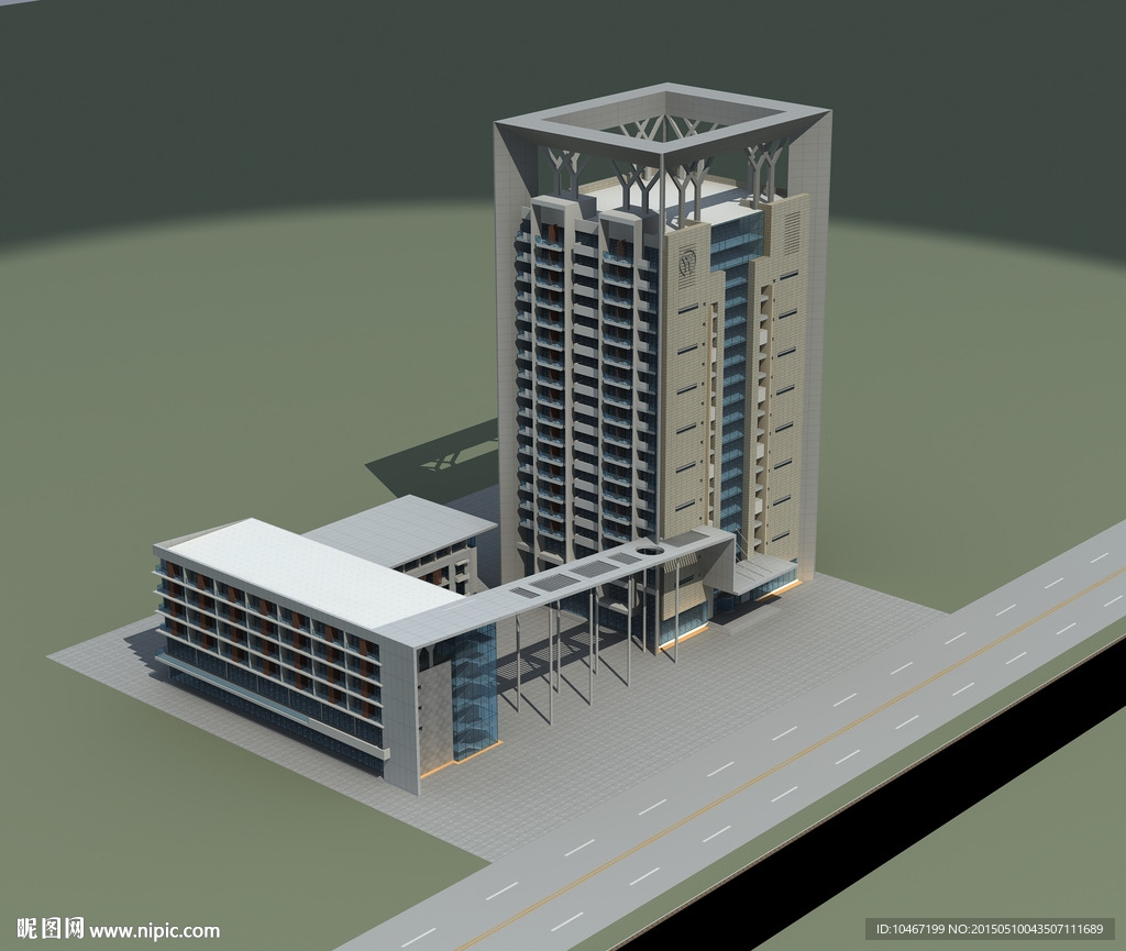 酒店3D 模型