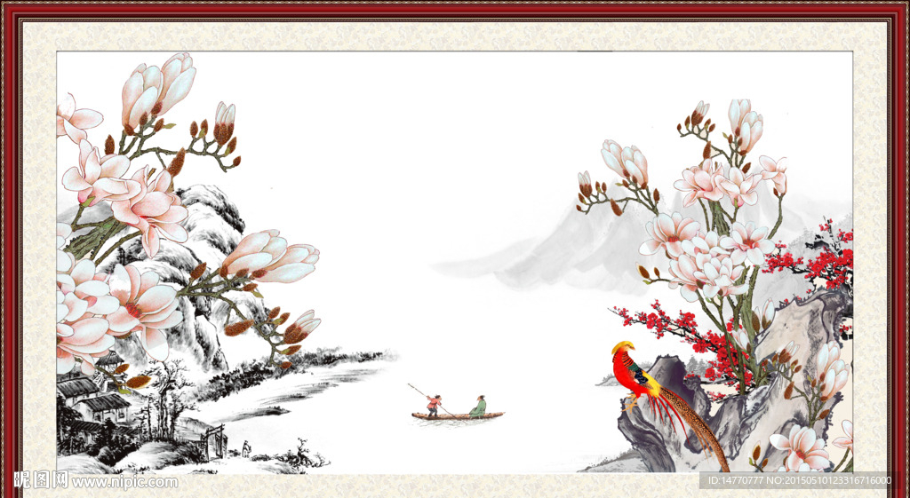 国画风景 花鸟