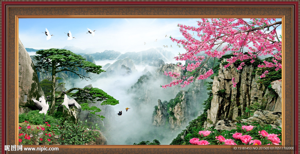 迎客松风景