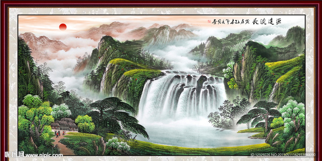山水画 山水风景