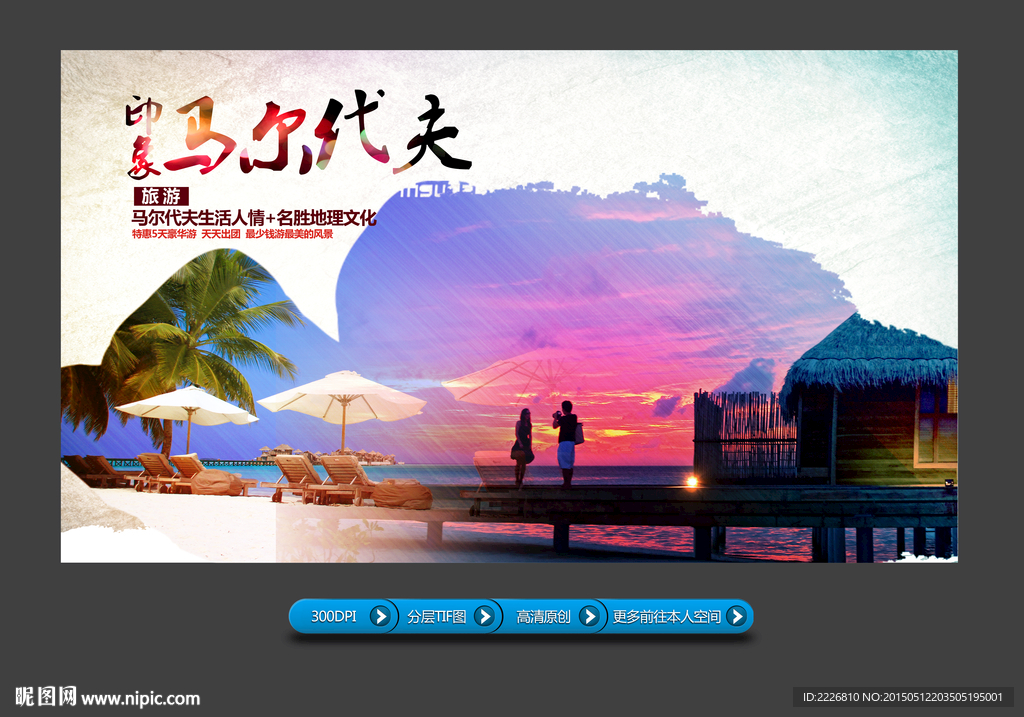 国外旅游展板