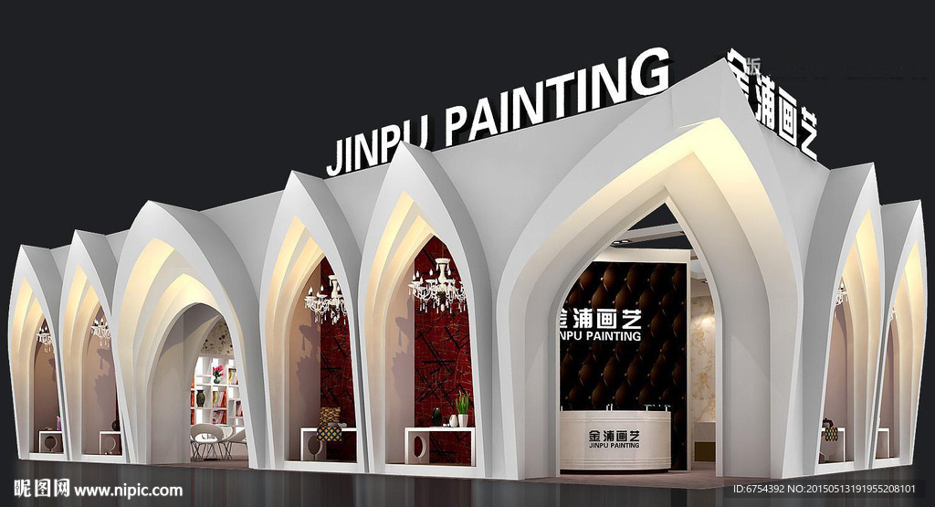 纺织展览 展览模型