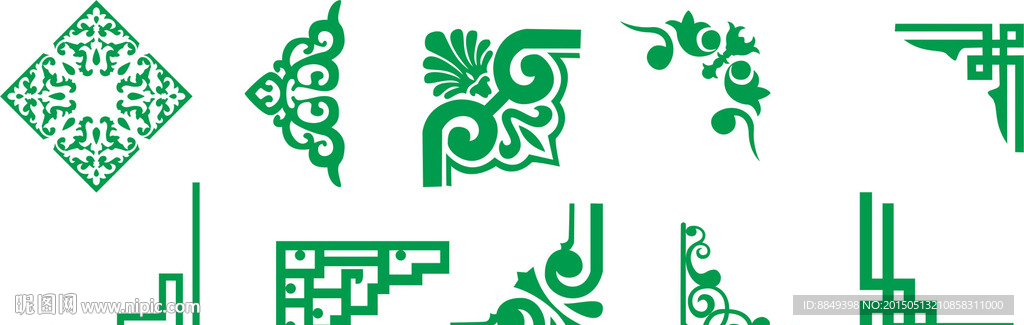 边角 花纹 雕花