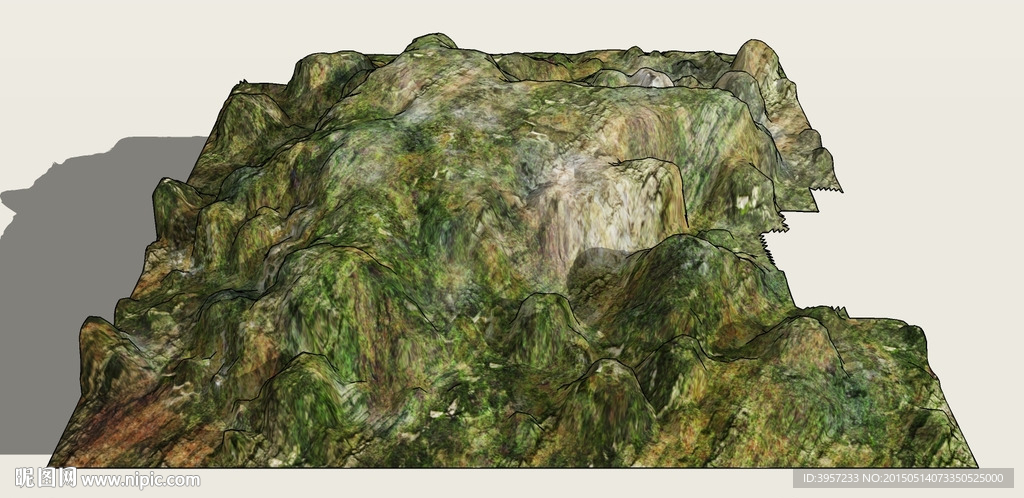 大型山地3D模型
