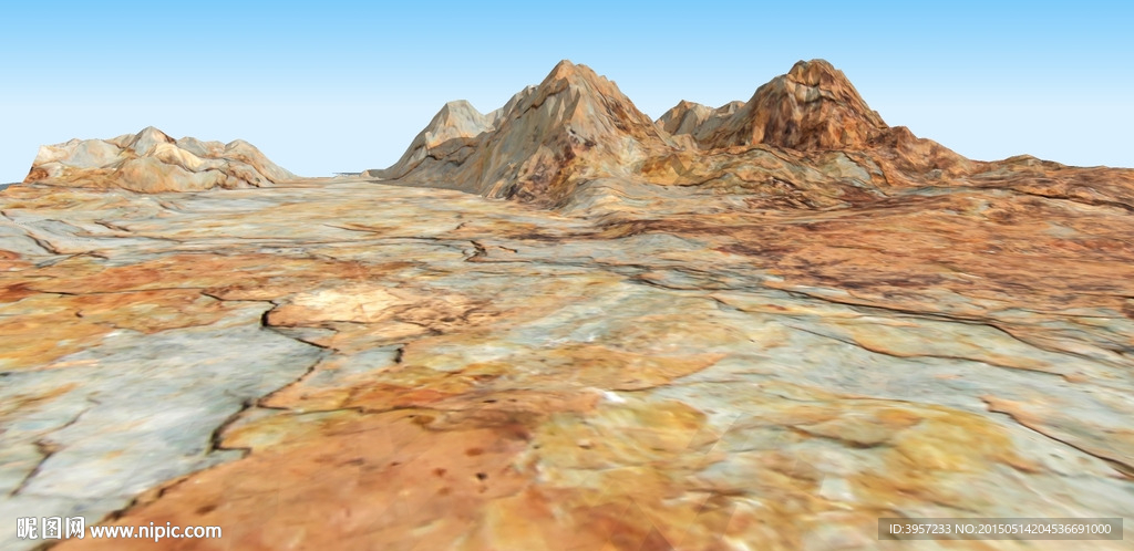 大型山地3D模型