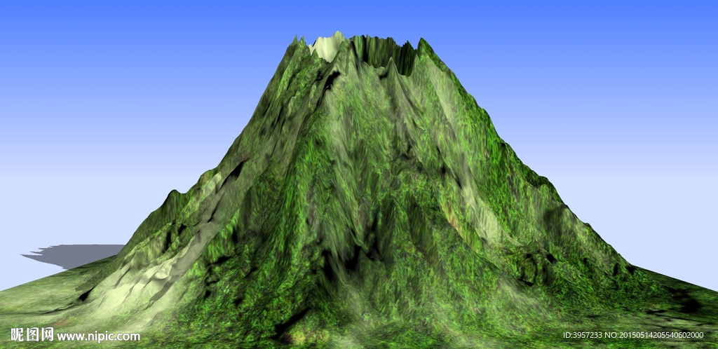 火山3D模型