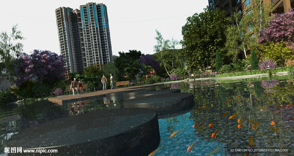3dmax室外公园模型