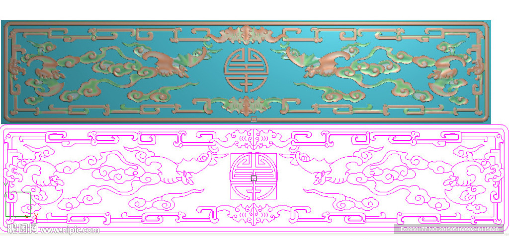 福寿五蝙蝠祝寿精雕图灰度图浮雕
