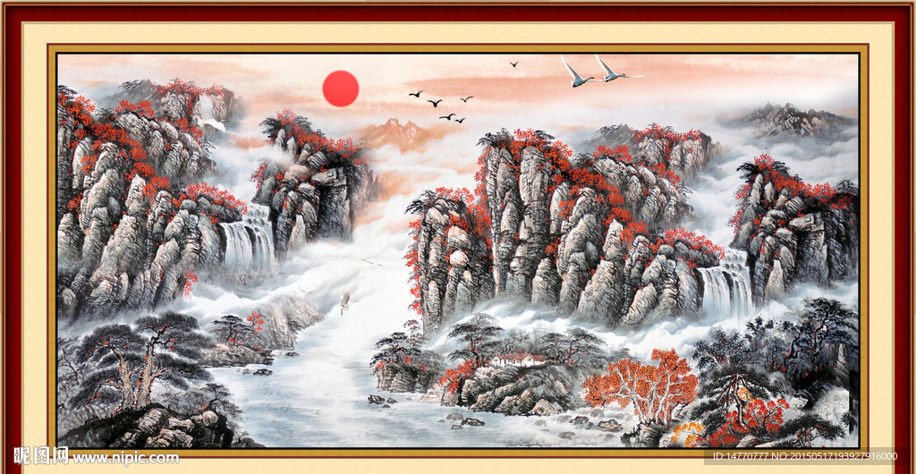 国画山水画