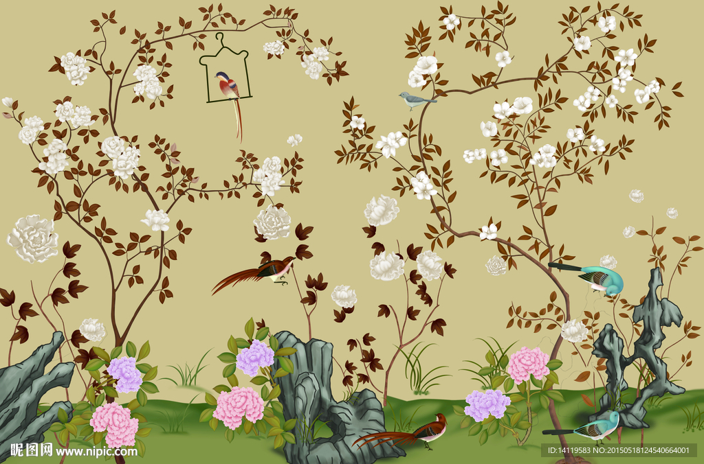 工笔花鸟画