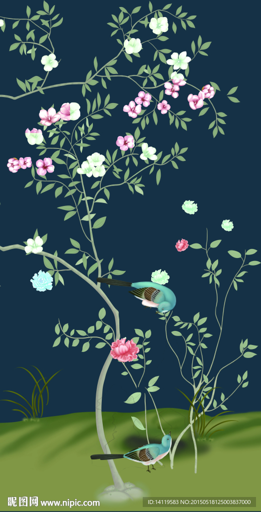 玄关花鸟