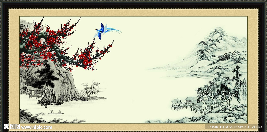 国画梅花