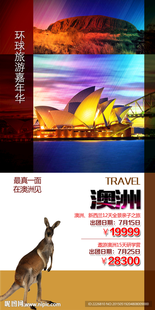 国外旅游展板