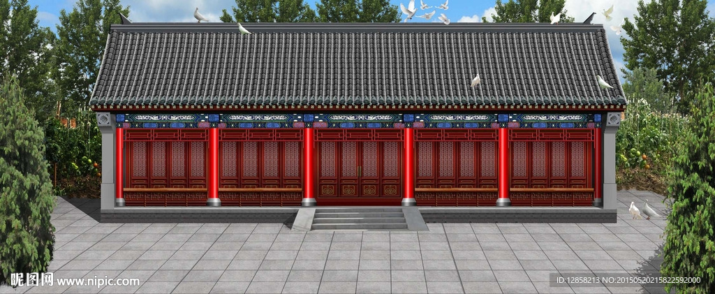 仿古宫殿建筑