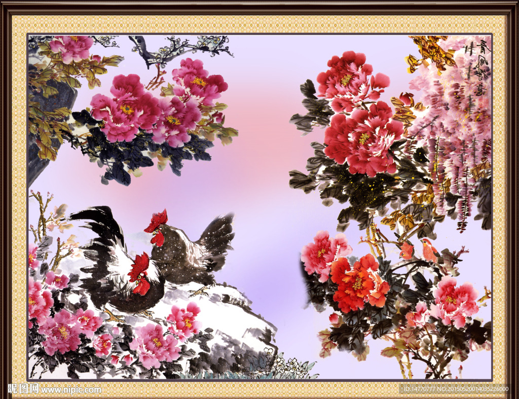 国画牡丹