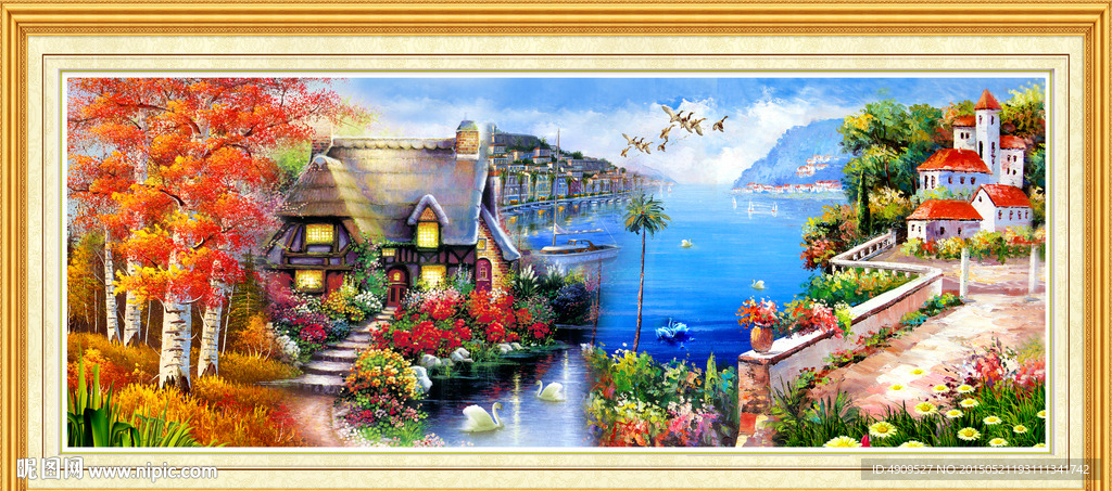 油画风景
