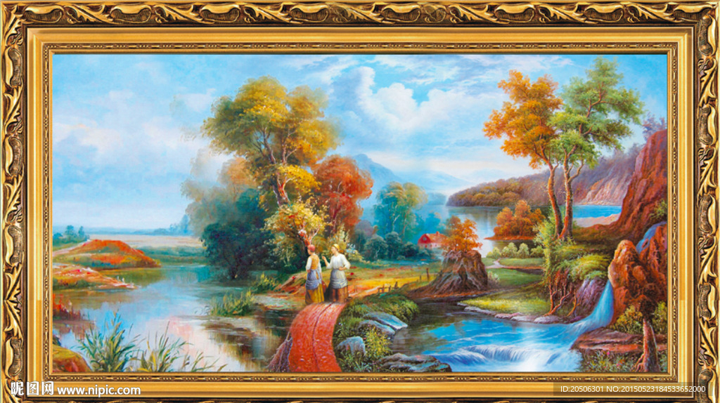 田园油画