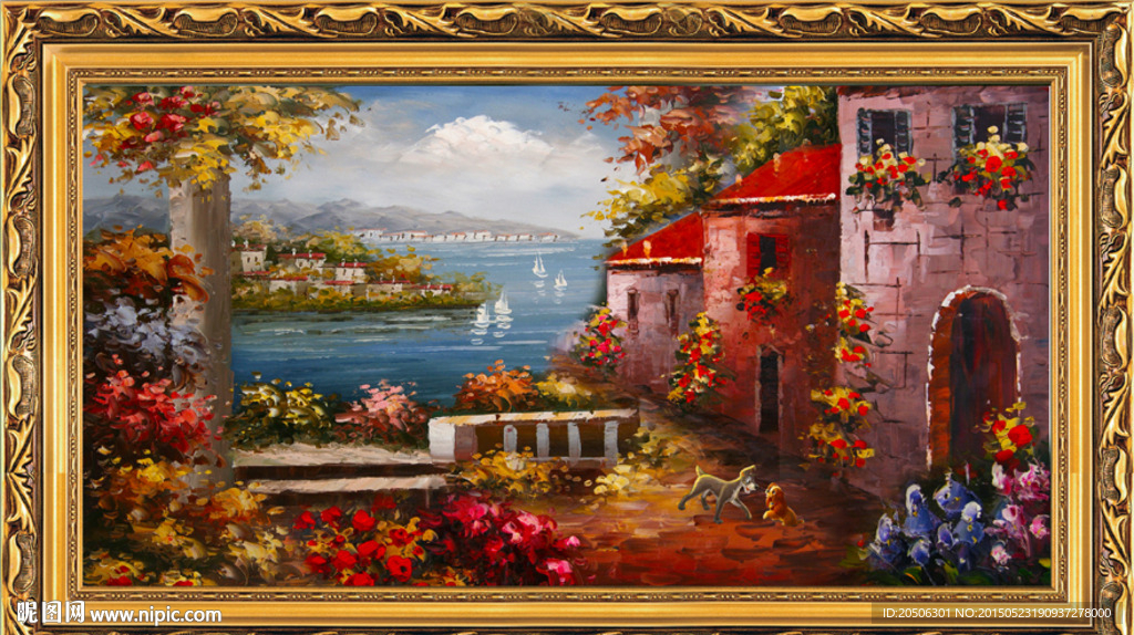 地中海油画