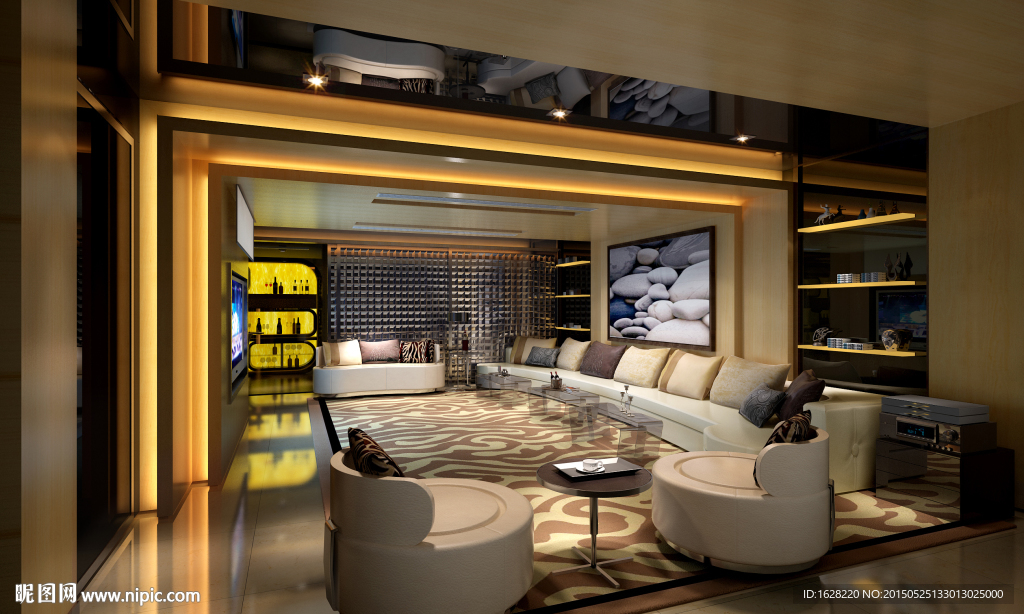 别墅客厅效果图