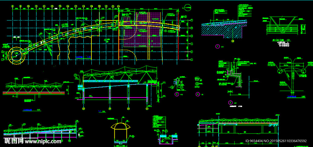人行天桥示意图
