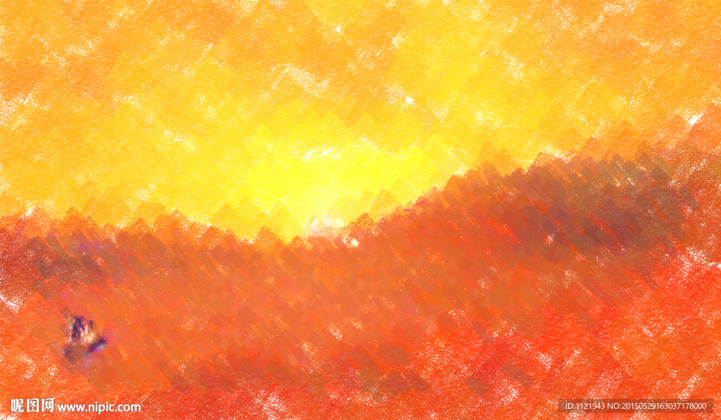 山坡风景装饰画