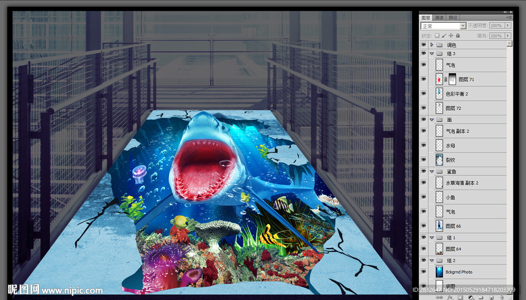 3D地贴画 3D画展 立体地画