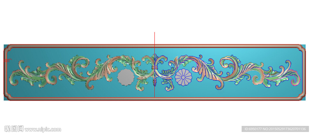 洋花抽斗抽屉精雕图灰度图浮雕图