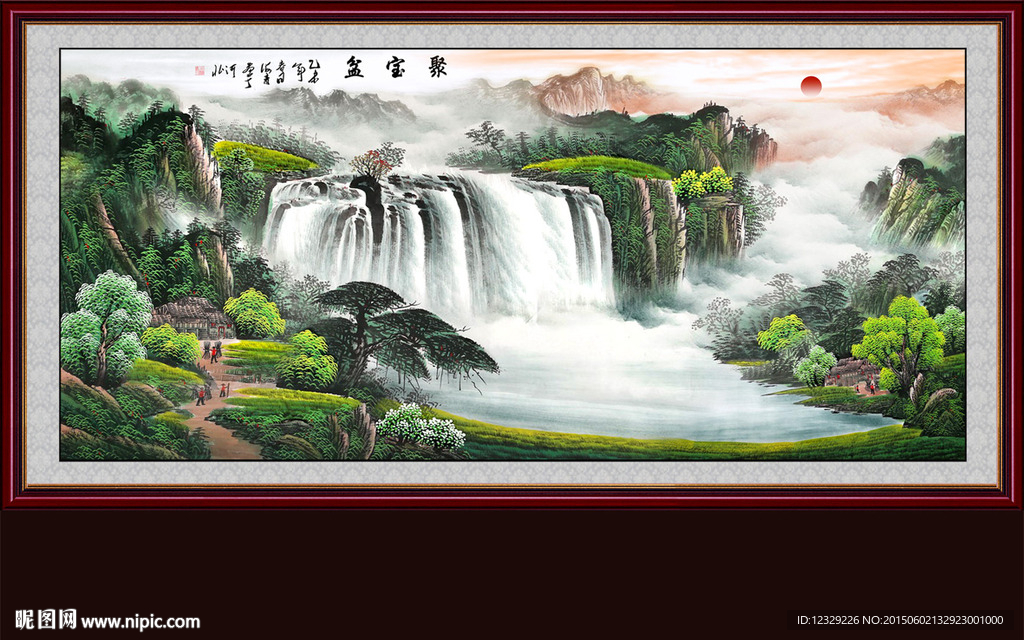 山水画 山水风景