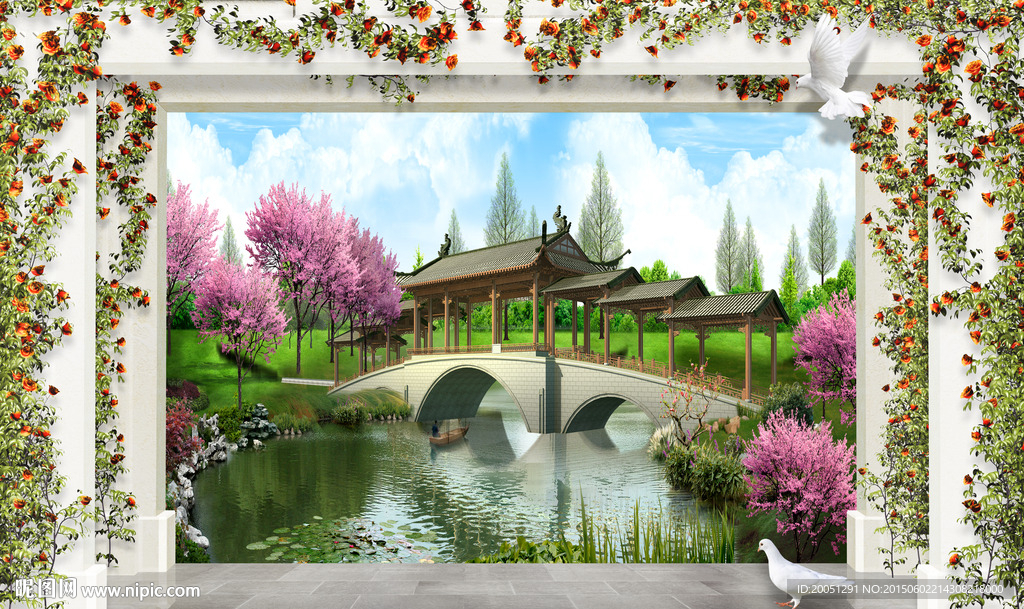 大型3d背景墙