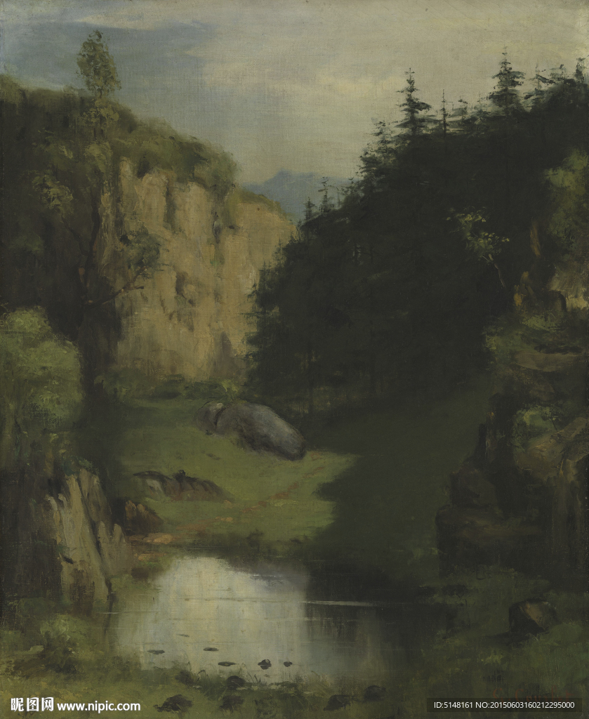 油画 风景 复古 文艺复兴