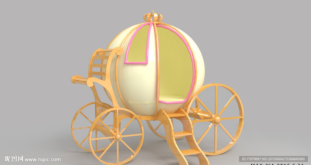 3D南瓜马车模型