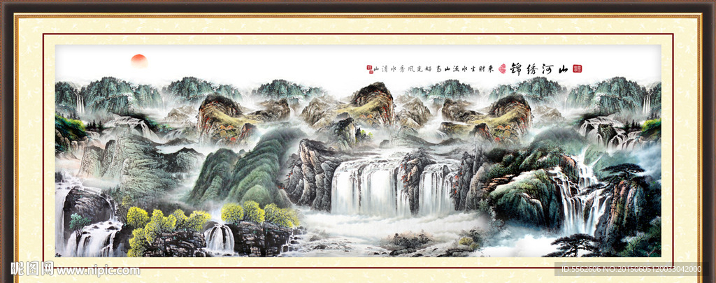 巨幅山水画