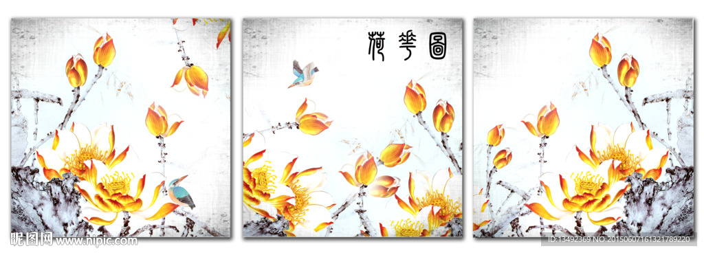 装饰画 荷花