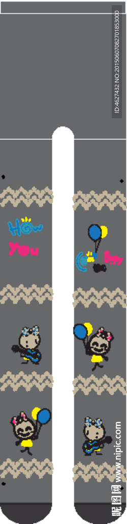 袜裤 打底裤 花边气球女孩