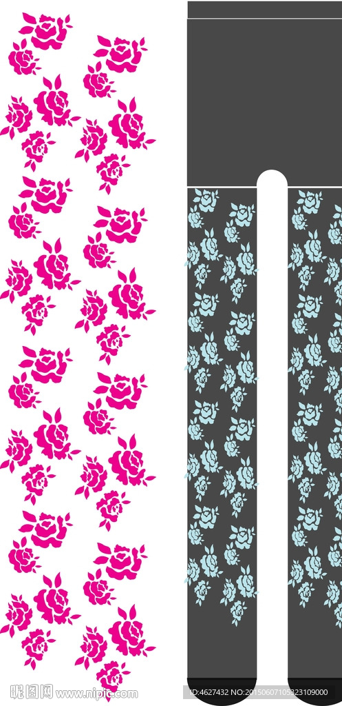 袜裤 打底裤 玫瑰花