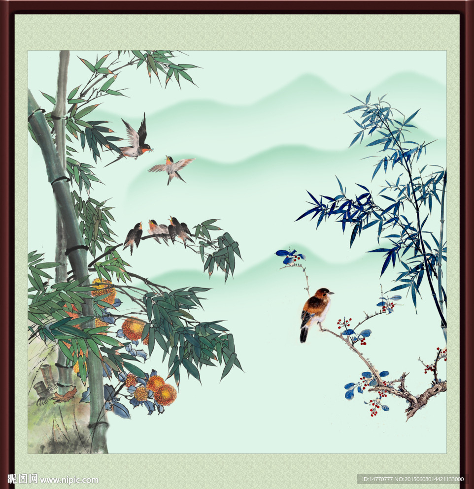 花鸟装饰画图片