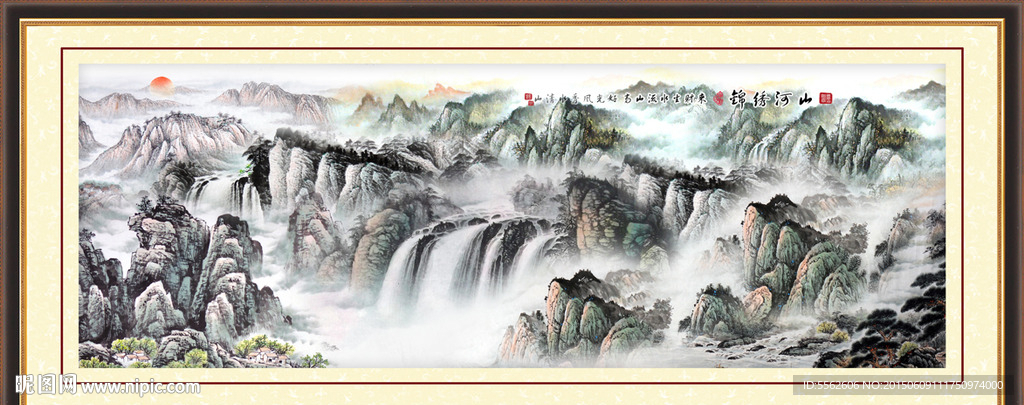 巨幅山水画
