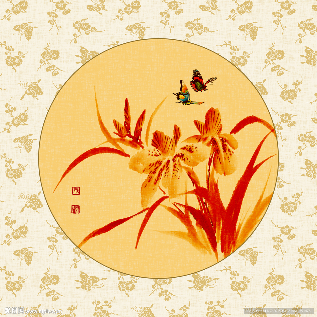 国画 水墨画 水墨花鸟