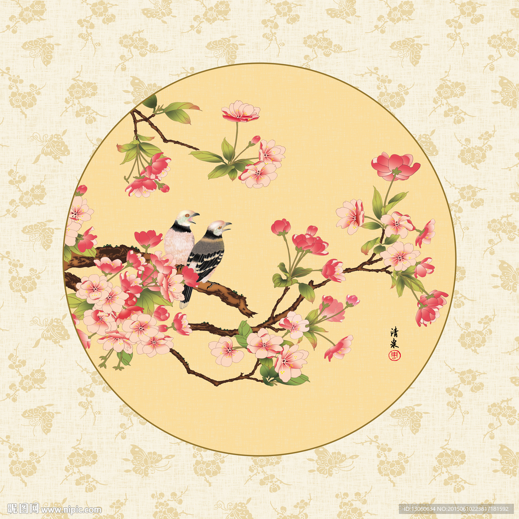 国画 工笔画 工笔花鸟